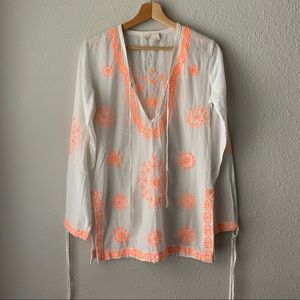 Surf Gypsy Embroidered Tunic Swim Cover up